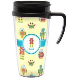 Robot Acrylic Travel Mug with Handle (Personalized)