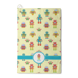 Robot Waffle Weave Golf Towel (Personalized)