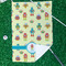 Robot Waffle Weave Golf Towel - In Context