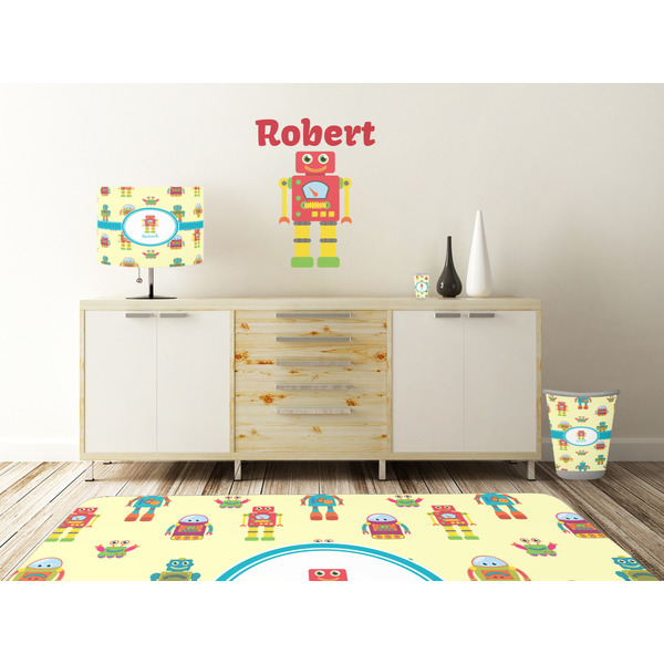 Robot Wall Graphic Decal Wooden Desk
