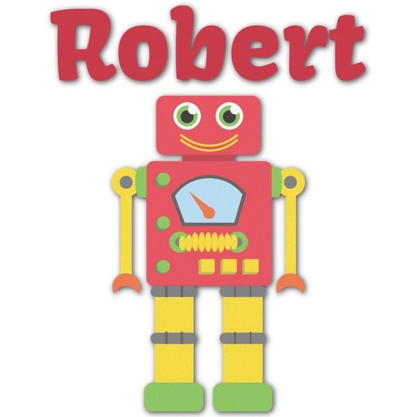Custom Robot Graphic Decal - Large (Personalized)