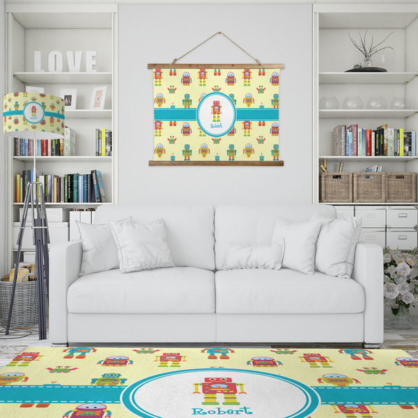 Robot Wall Hanging Tapestry - IN CONTEXT