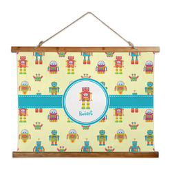 Robot Wall Hanging Tapestry - Wide (Personalized)