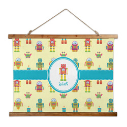 Robot Wall Hanging Tapestry - Wide (Personalized)
