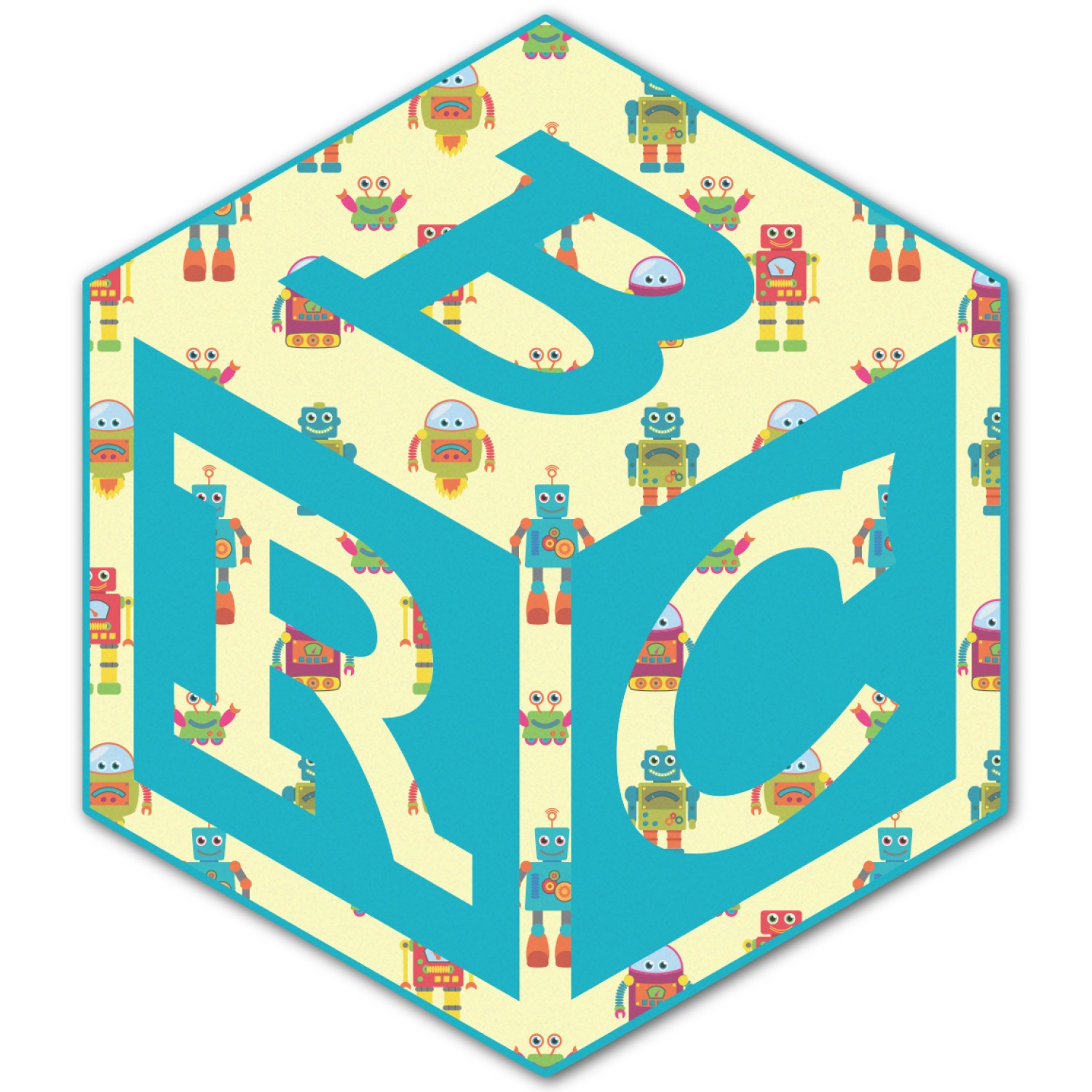 Custom Robot Monogram Decal Custom Sizes (Personalized) YouCustomizeIt