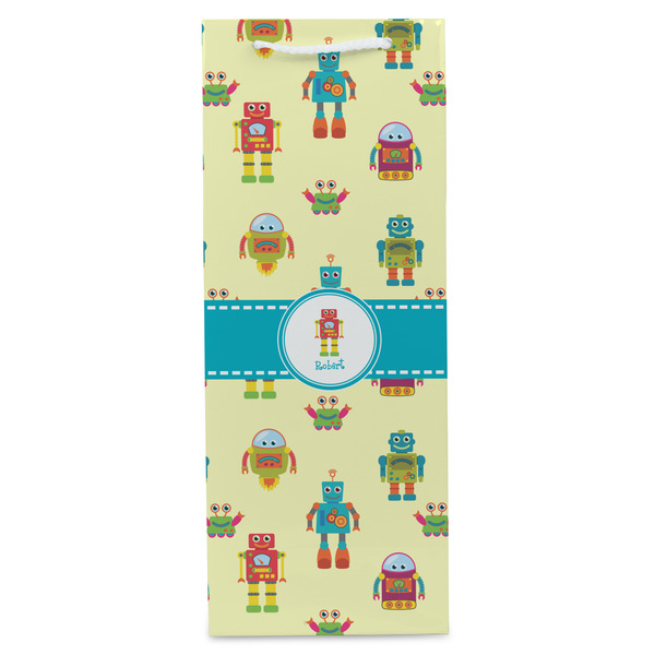Robot Wine Gift Bag - Gloss - Front