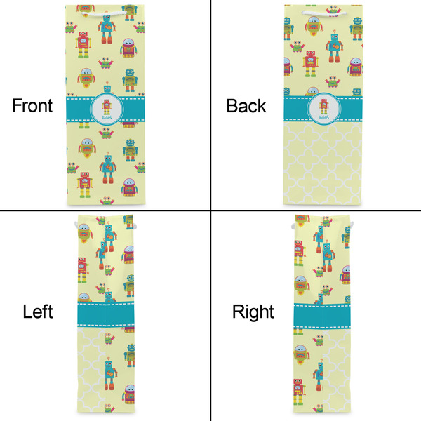 Robot Wine Gift Bag - Matte - Approval