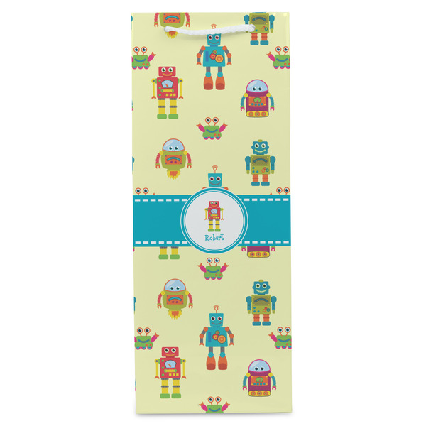 Robot Wine Gift Bag - Matte - Front