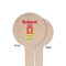 Robot Wooden 4" Food Pick - Round - Single Sided - Front & Back