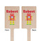 Robot Wooden 6.25" Stir Stick - Rectangular - Double Sided - Front & Back