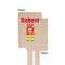 Robot Wooden 6.25" Stir Stick - Rectangular - Single - Front & Back