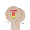 Robot Wooden 6" Food Pick - Round - Single Sided - Front & Back