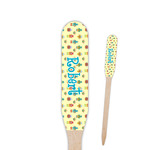 Robot Paddle Wooden Food Picks - Single Sided (Personalized)