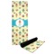 Robot Yoga Mat with Black Rubber Back Full Print View