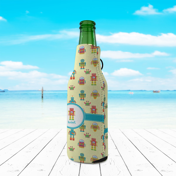Robot Zipper Bottle Cooler - LIFESTYLE