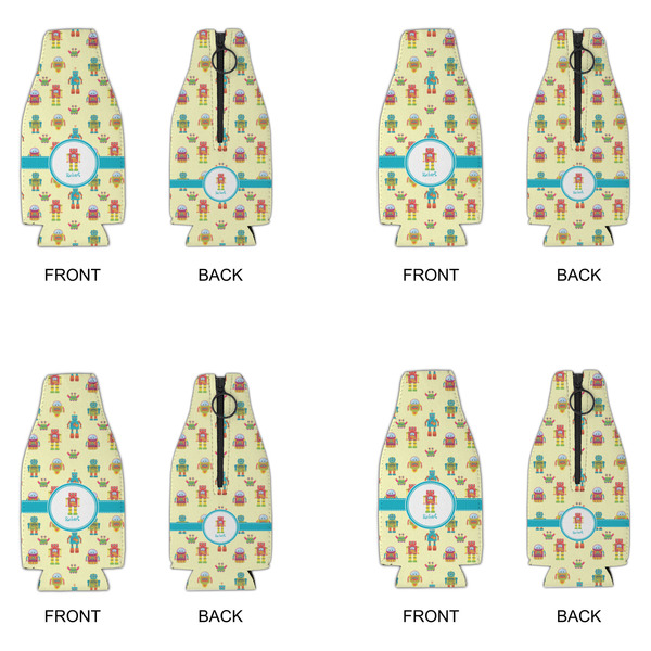 Robot Zipper Bottle Cooler - Set of 4 - APPROVAL