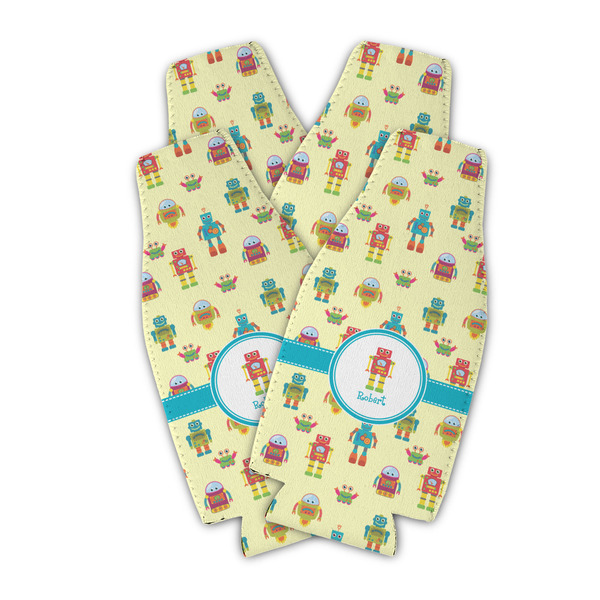 Robot Zipper Bottle Cooler - Set of 4 - PARENT MAIN (flat)