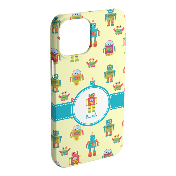 Custom Robot iPhone Case - Plastic - iPhone 15 Plus (Personalized)