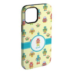 Robot iPhone Case - Rubber Lined - iPhone 15 Plus (Personalized)
