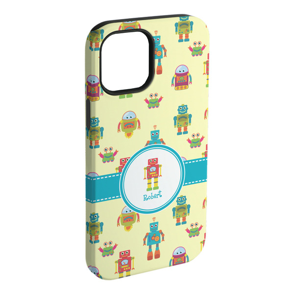 Custom Robot iPhone Case - Rubber Lined - iPhone 15 Pro Max (Personalized)