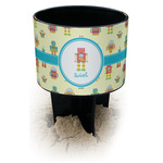 Robot Black Beach Spiker Drink Holder (Personalized)