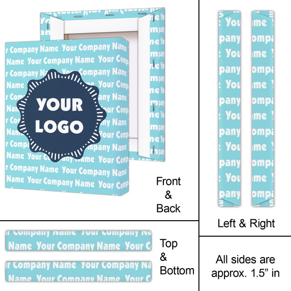 Logo & Company Name 11x14 - Canvas Print - Approval