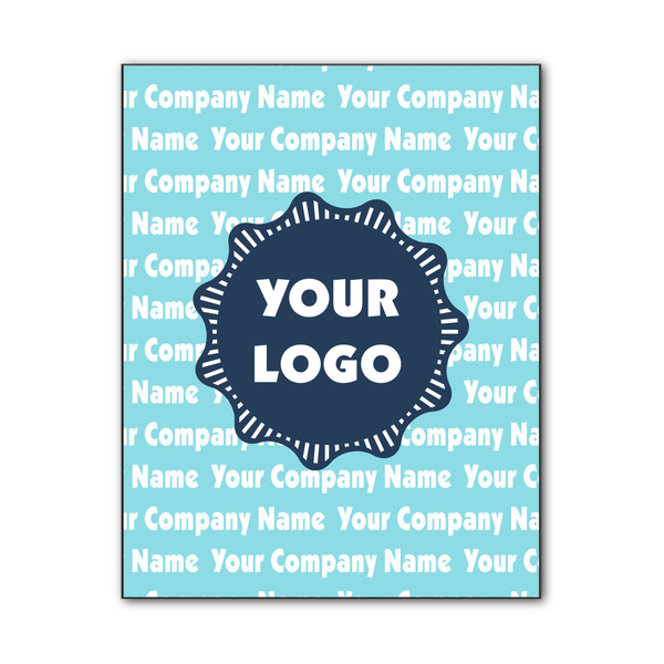 Custom Logo & Company Name Wood Print - 11" x 14"
