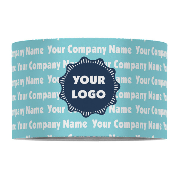 Logo & Company Name 12" Drum Lampshade - FRONT (Fabric)