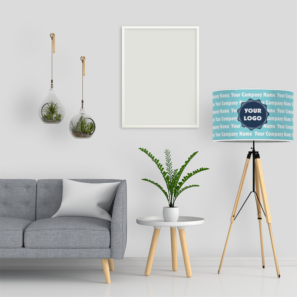 Logo & Company Name 12" Drum Lampshade - LIFESTYLE
