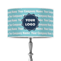 Logo & Company Name 12" Drum Lamp Shade - Poly-film