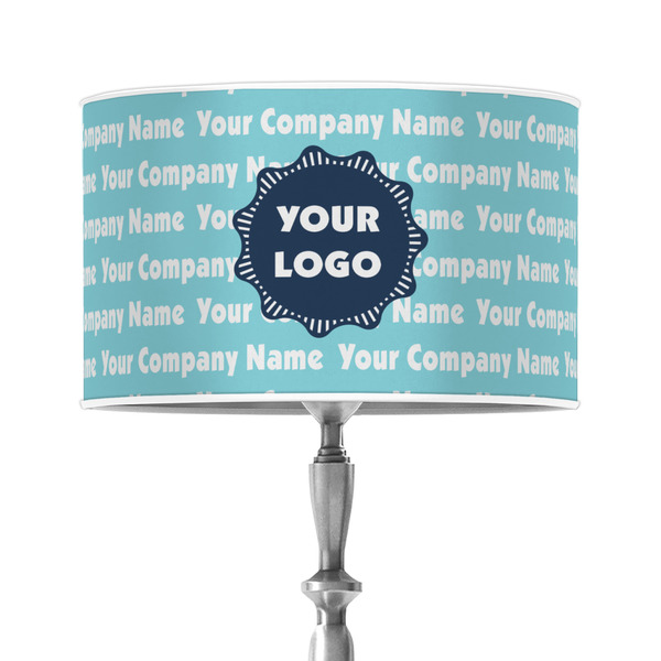 Custom Logo & Company Name 12" Drum Lamp Shade - Poly-film