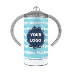 Logo & Company Name 12 oz Stainless Steel Sippy Cup