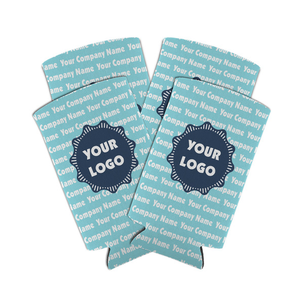 Logo & Company Name 12oz Tall Can Sleeve - Set of 4 - MAIN