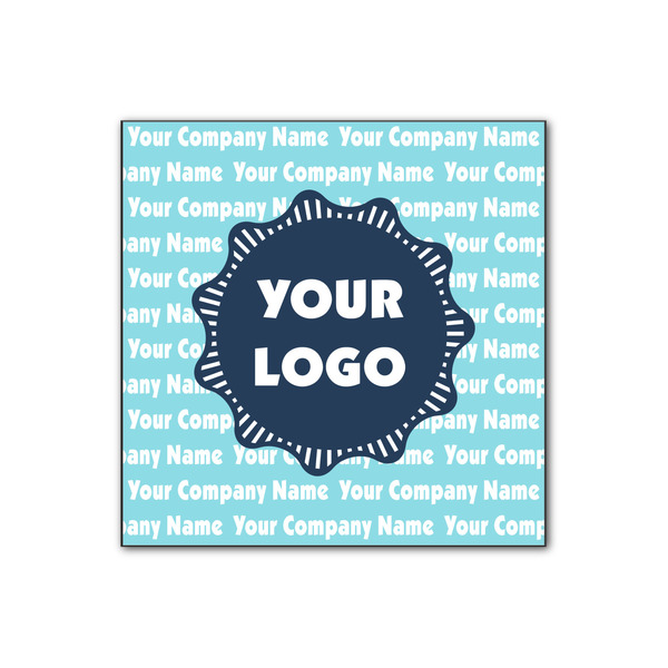 Custom Logo & Company Name Wood Print - 12" x 12"