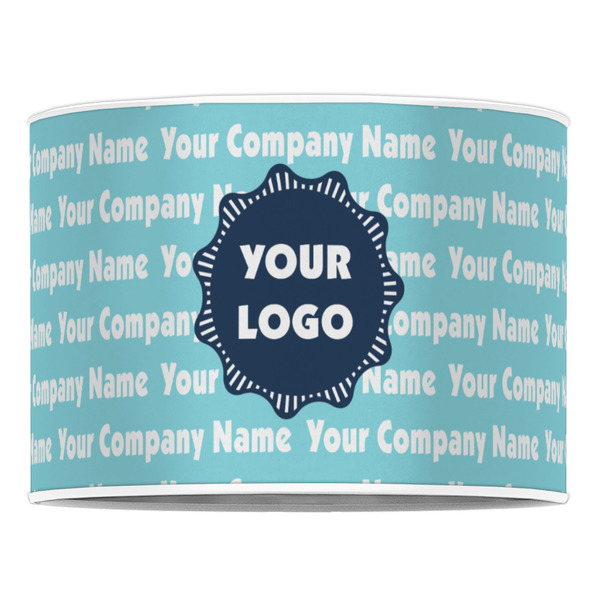 Logo & Company Name 16" Drum Lampshade - FRONT (Poly Film)