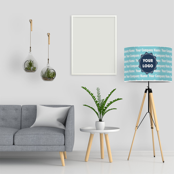 Logo & Company Name 16" Drum Lampshade - LIFESTYLE