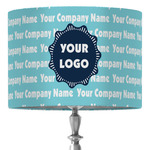 Logo & Company Name 16" Drum Lamp Shade - Fabric