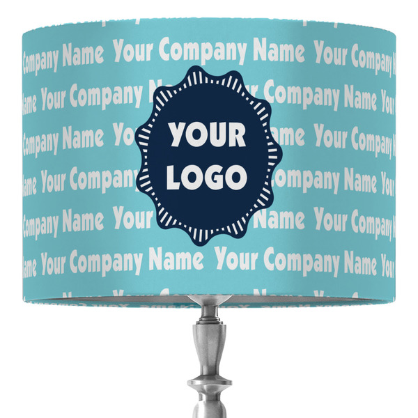 Custom Logo & Company Name 16" Drum Lamp Shade - Fabric