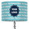 Logo & Company Name 16" Drum Lampshade - ON STAND (Fabric)