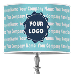 Logo & Company Name 16" Drum Lamp Shade - Poly-film