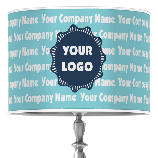 Custom Logo & Company Name 16" Drum Lamp Shade - Poly-film