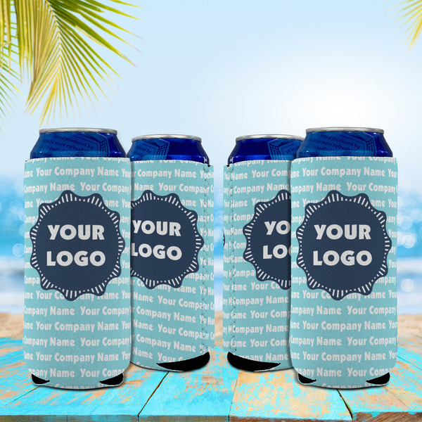 Logo & Company Name 16oz Can Sleeve - Set of 4 - LIFESTYLE