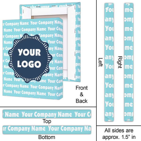 Logo & Company Name 16x20 - Canvas Print - Approval