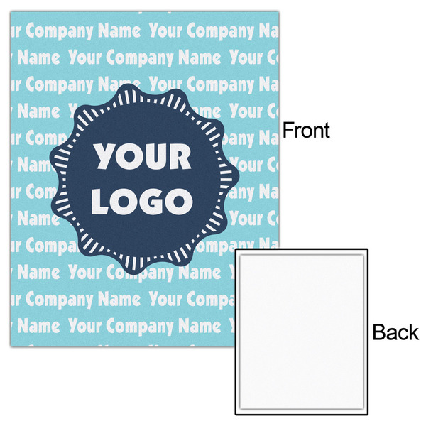 Logo & Company Name 16x20 - Matte Poster - Front & Back