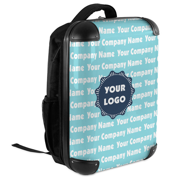 Logo & Company Name 18" Hard Shell Backpacks - ANGLED VIEW
