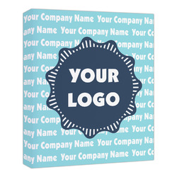 Logo & Company Name Canvas Print - 20" x 24"