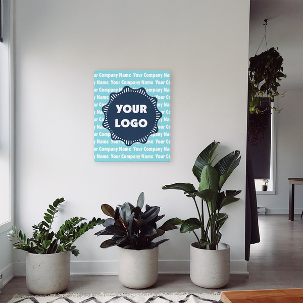 Logo & Company Name 20x24 - Canvas Print - In Context