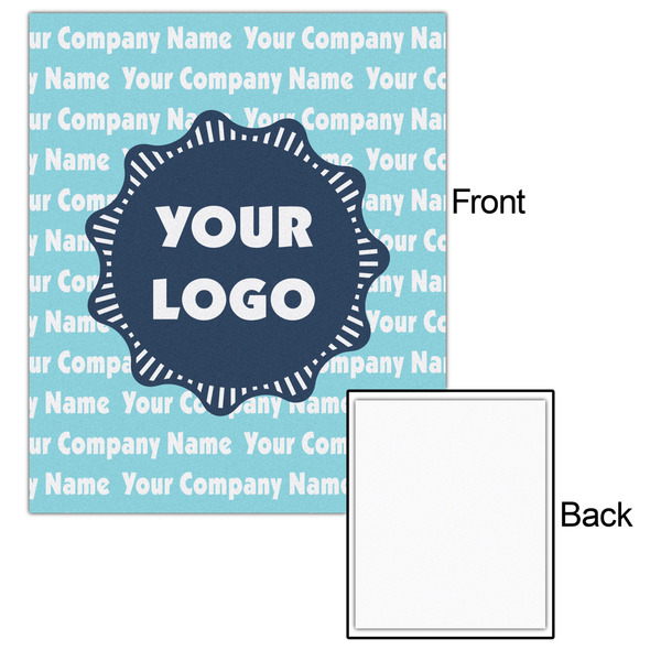 Logo & Company Name 20x24 - Matte Poster - Front & Back