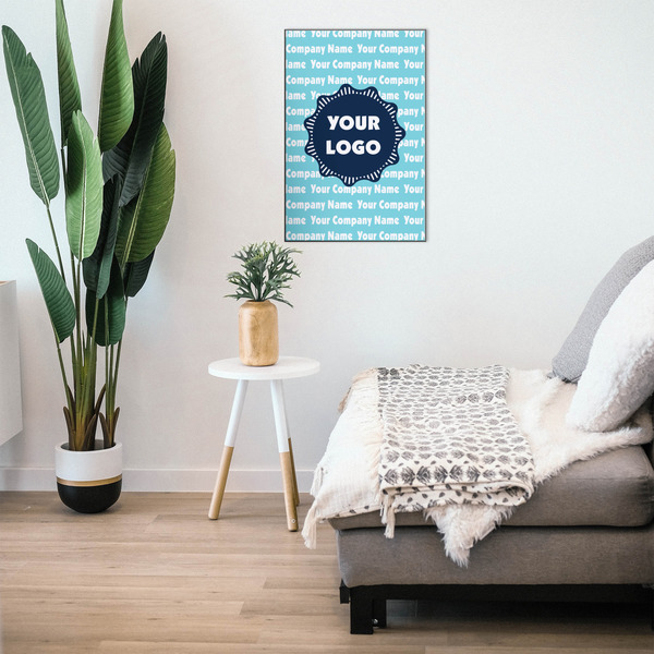 Logo & Company Name 20x30 Wood Print - In Context