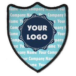 Logo & Company Name Iron on Shield Patch B
